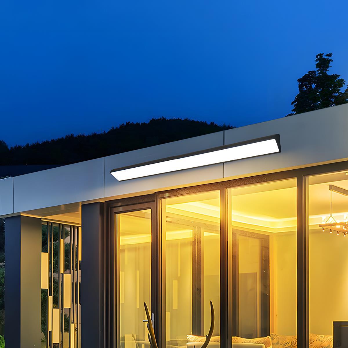 Tanvelle minimalistische lineaire aluminium wandlamp voor buitengebruik