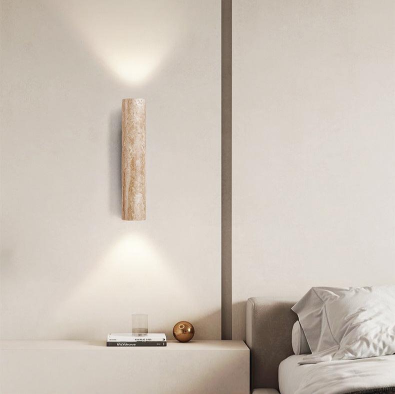 Torvela Japandi-travertijnwandlamp