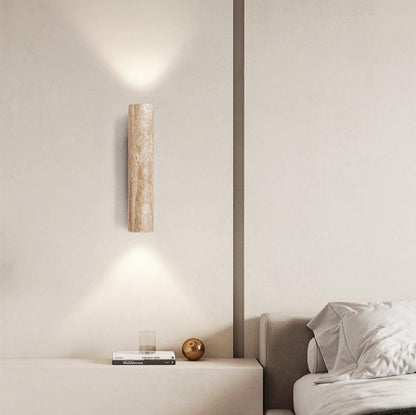 Torvela Japandi-travertijnwandlamp