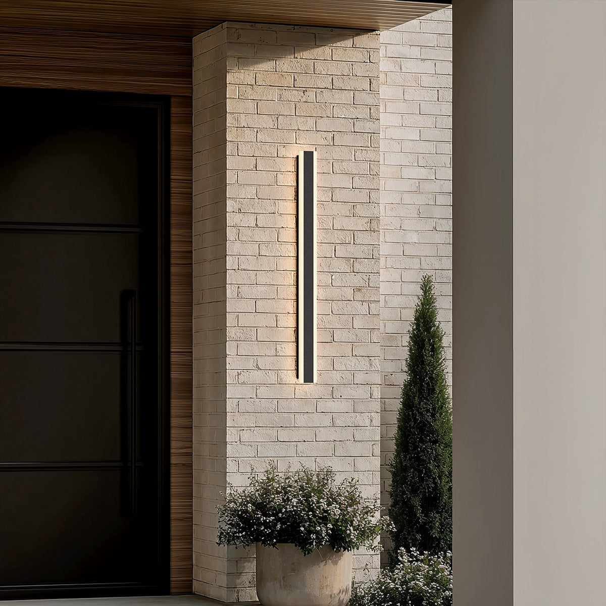 Zephlyn lineaire aluminium buitenwandlamp