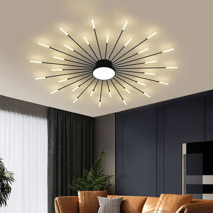 Pyrenna Starburst metalen plafondlamp met vuurwerkdesign