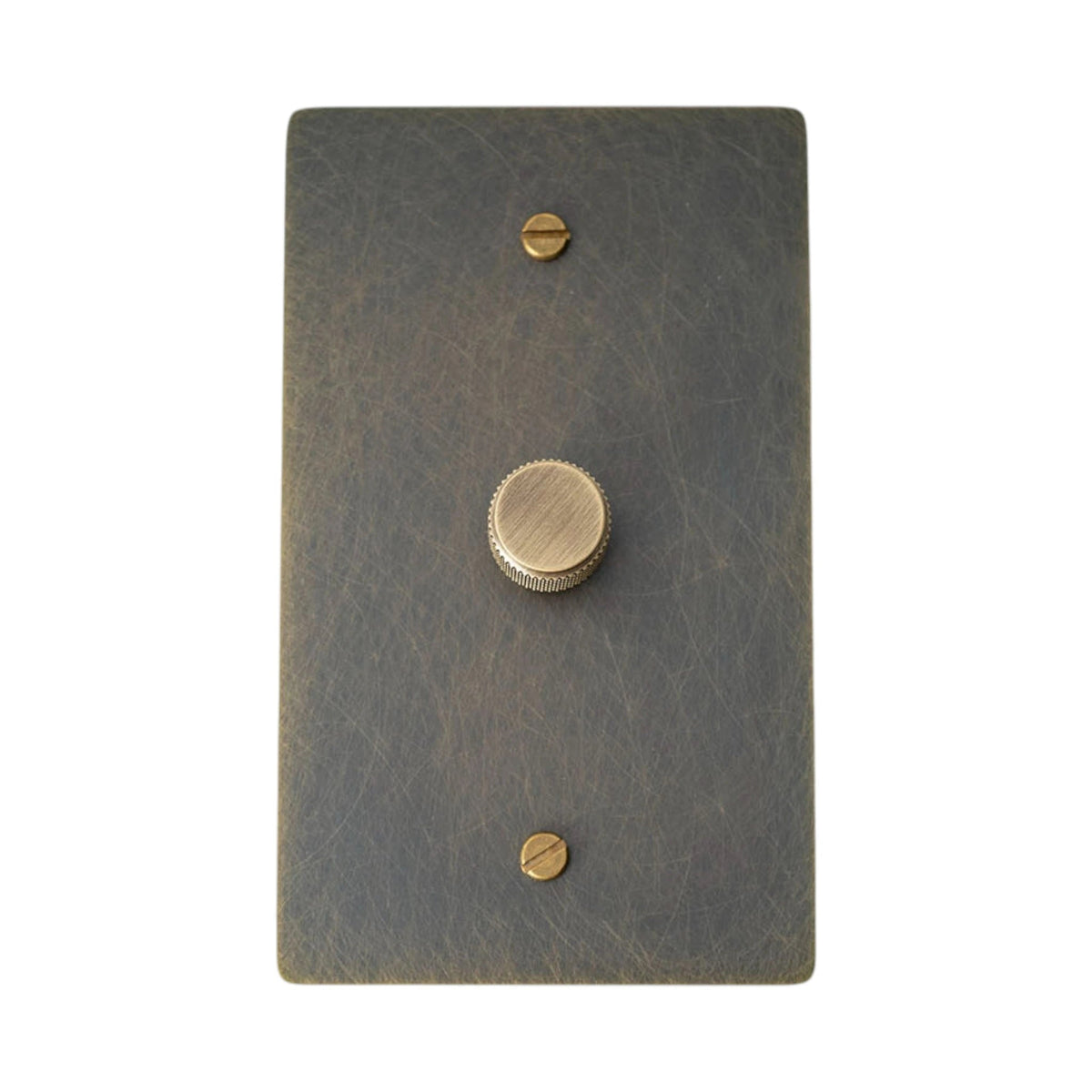 Brevanto vintage messing draaidimmer met 1 schakelaar