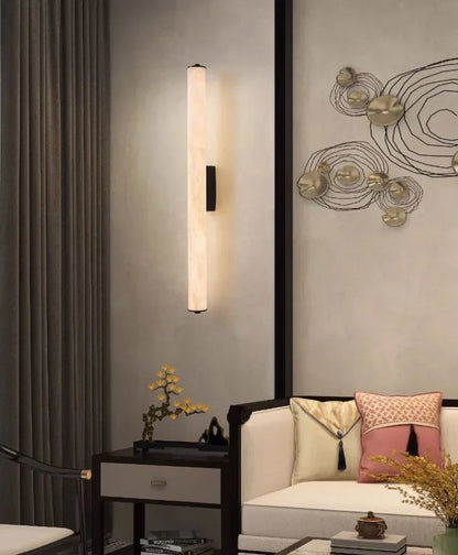 Alvenia minimalistische marmeren led-wandlamp
