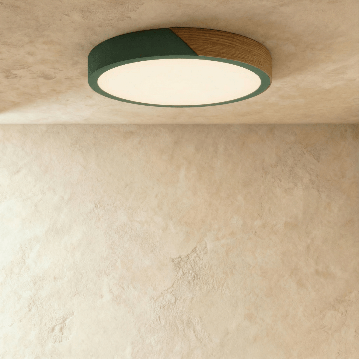 Scandinavische plafondlamp van hout van Rosvella