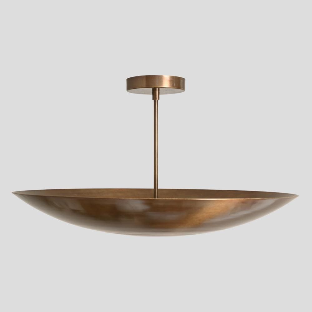 Domavell Midcentury koperen koepelkroonluchter