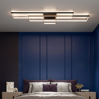 Quadris Bauhaus metalen rechthoekige plafondlamp