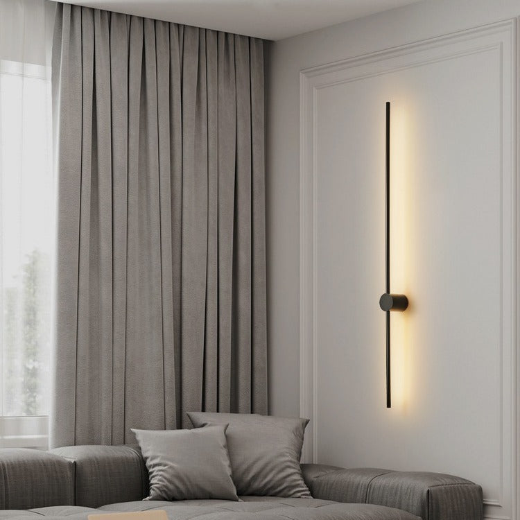 Lineaire LED-wandlamp in staafvorm