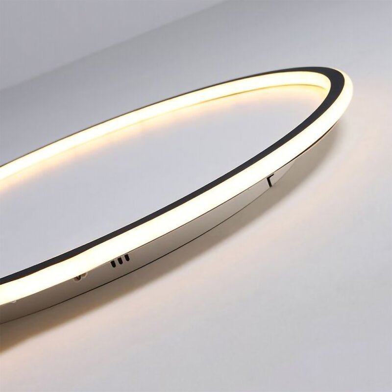 Ronde, vlakke ledlamp van acryl