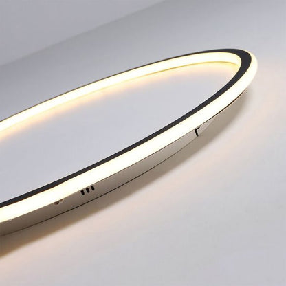 Ronde, vlakke ledlamp van acryl