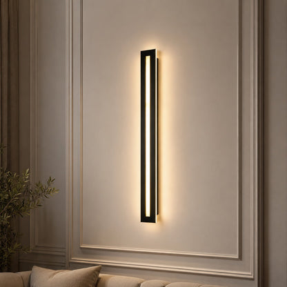 Lineaire acrylwandlamp van ijzer