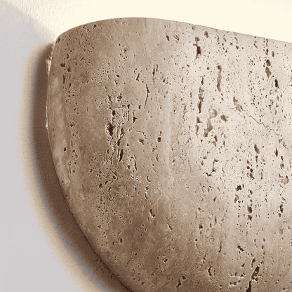 Cavelle Wabi-Sabi-travertijnwandlamp
