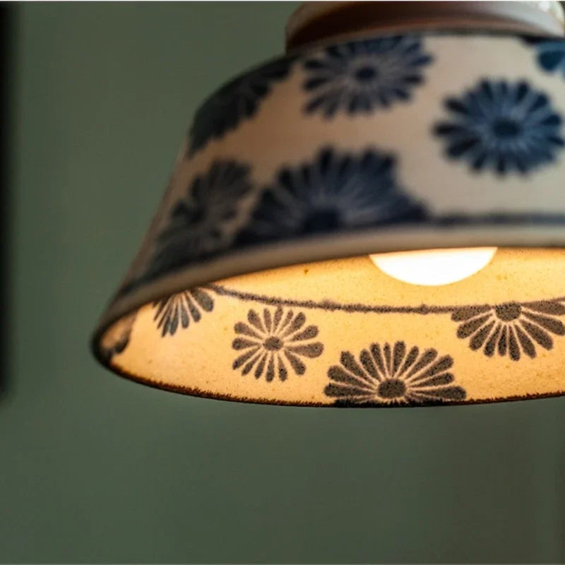 Rustieke keramische hanglamp Tessaly