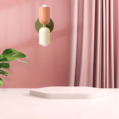 Miravel Bauhaus-wandlamp met ijzeren capsuleontwerp