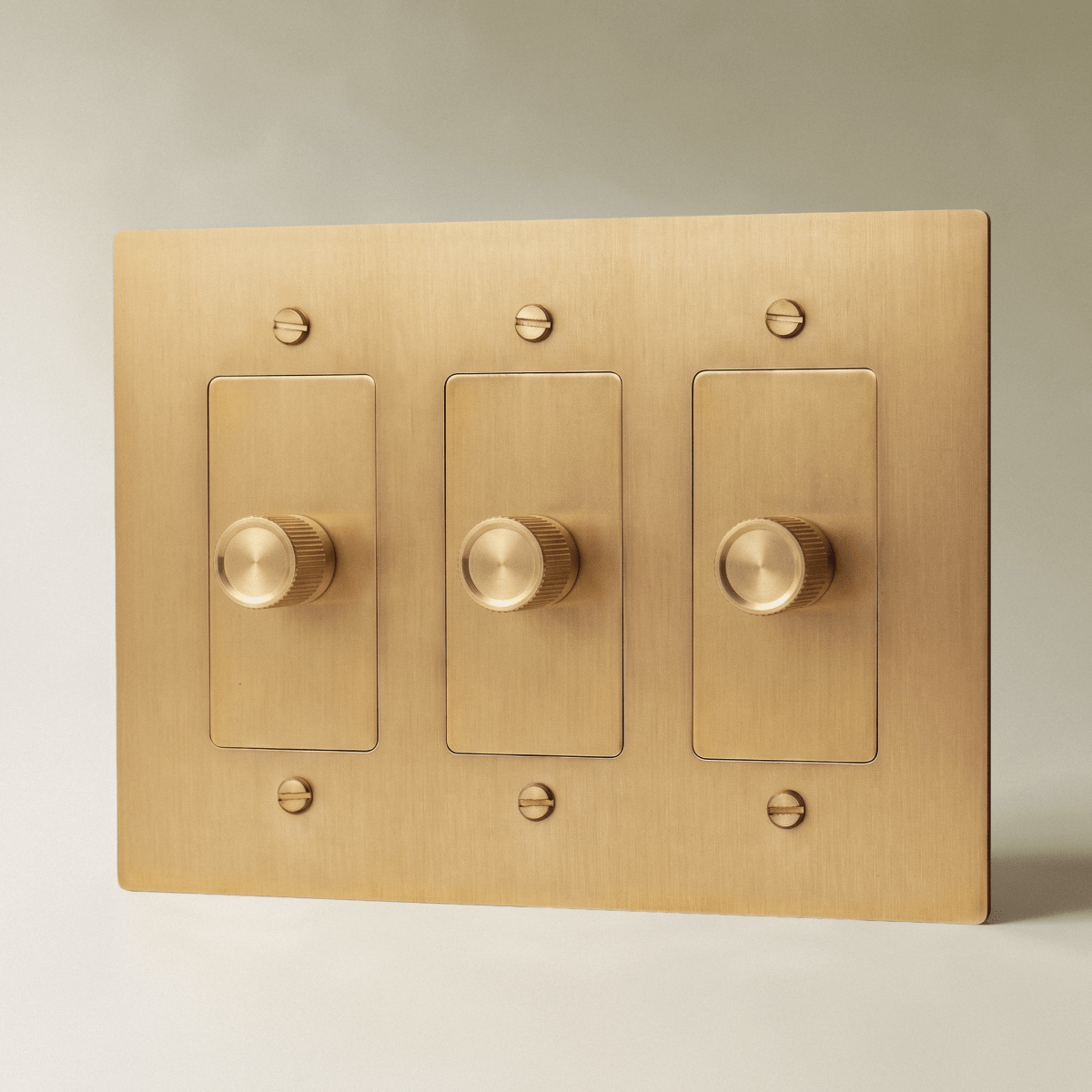Norvessa vintage-draaiknopdimmer van messing