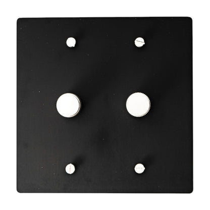 Bellardo vintage messing draaidimmer met 2 schakelaars