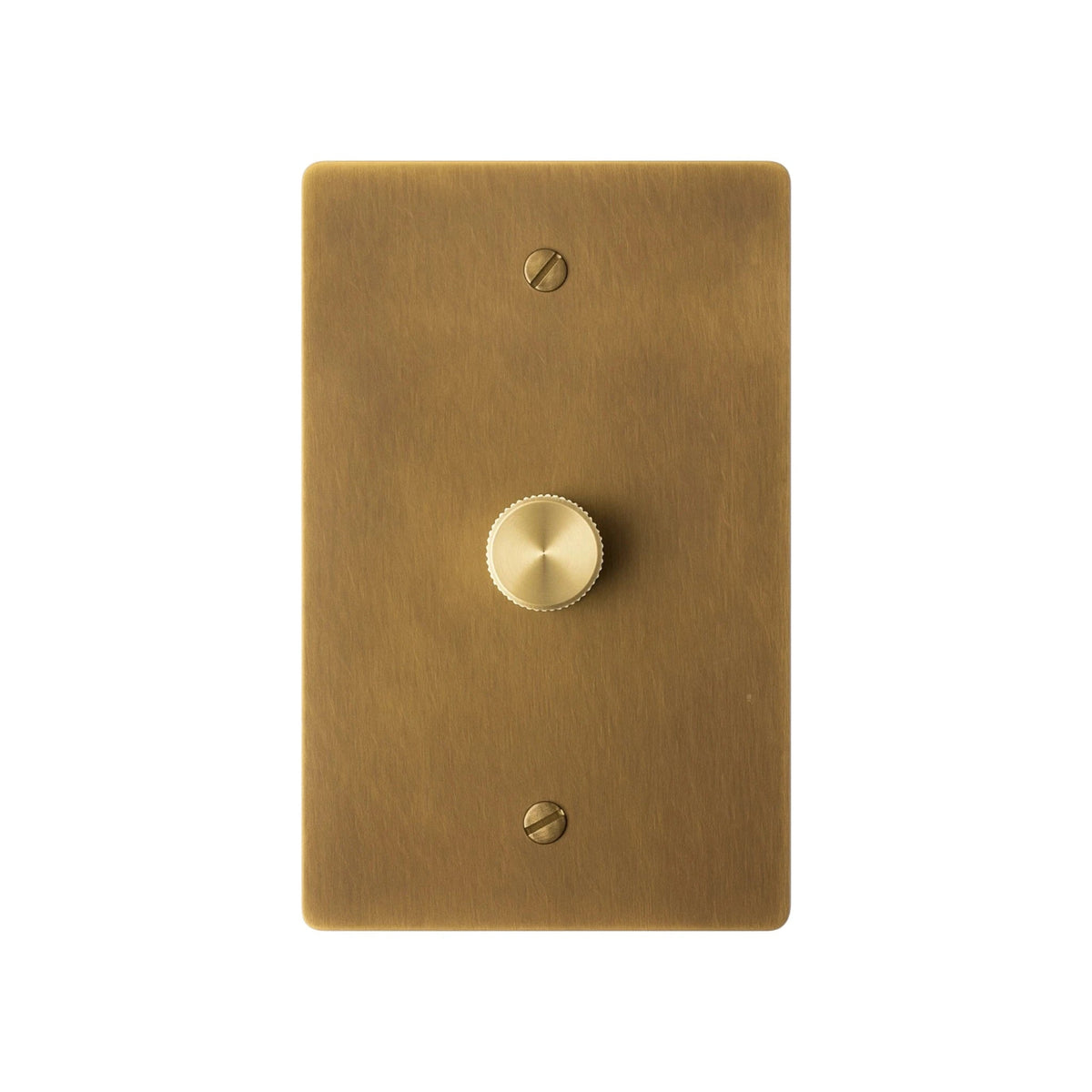 Brevanto vintage messing draaidimmer met 1 schakelaar