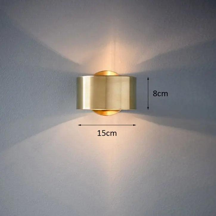Kelvora minimalistische metalen wandlamp