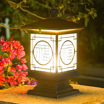 Zentari Art-deco metalen lantaarnpaalverlichting