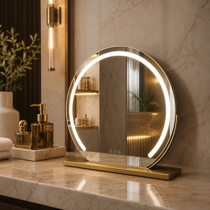 Grenvale art-deco koperen tafellamp