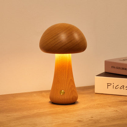 Fungara Scandinavische houten tafellamp