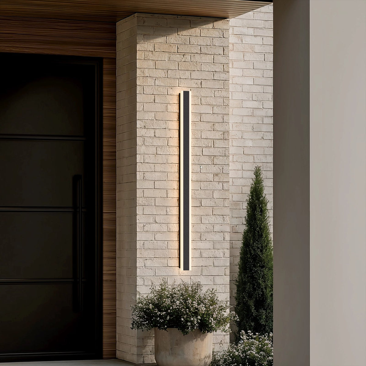 Zephlyn lineaire aluminium buitenwandlamp
