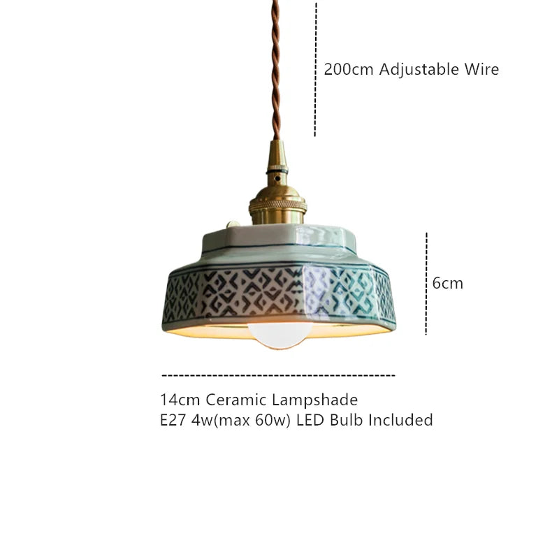 Quendra Scandinavische keramische hanglamp