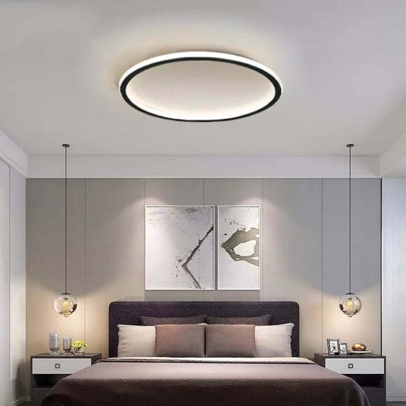 Ronde, vlakke ledlamp van acryl