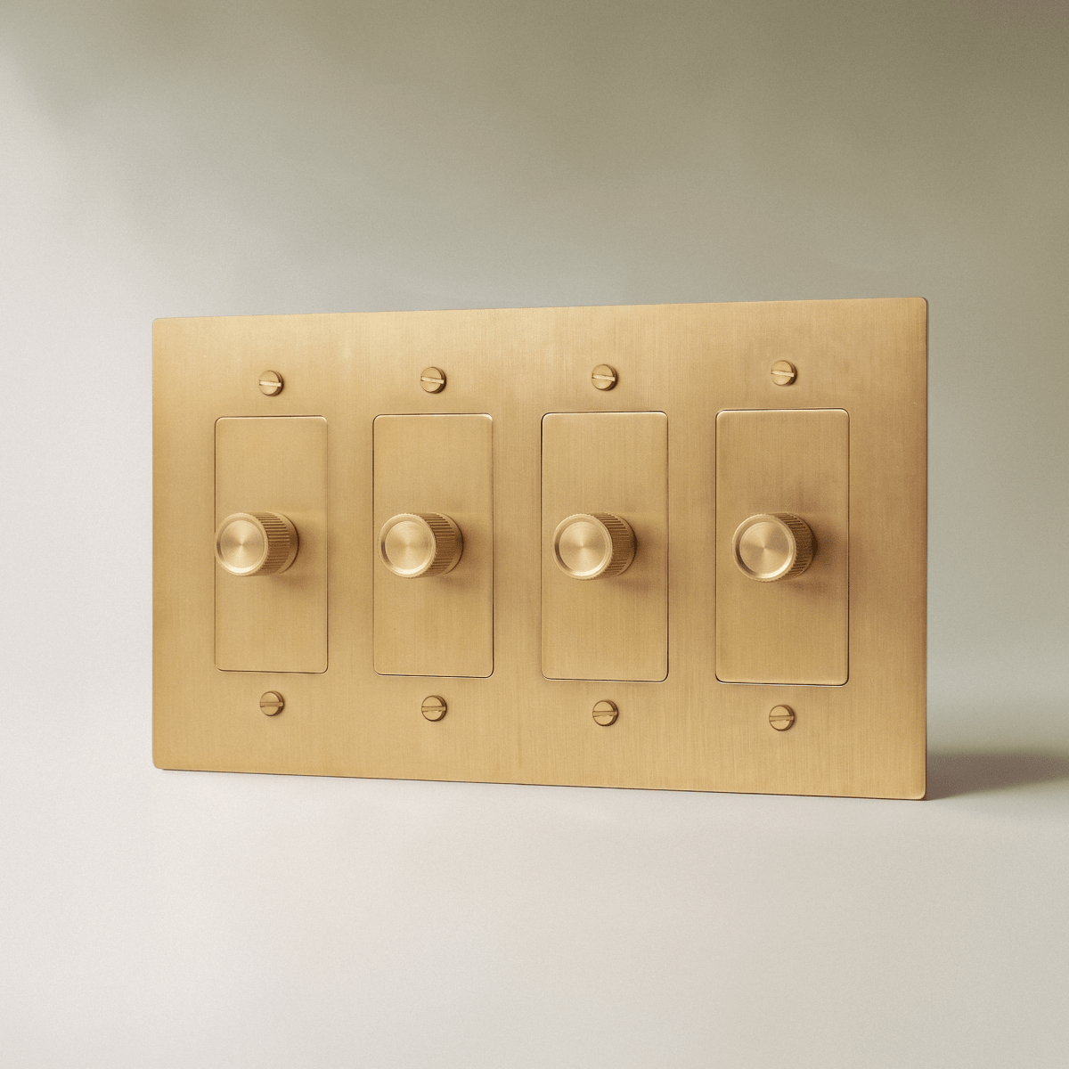 Norvessa vintage-draaiknopdimmer van messing