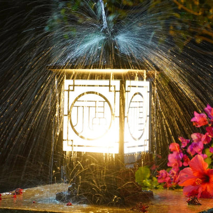 Zentari Art-deco metalen lantaarnpaalverlichting
