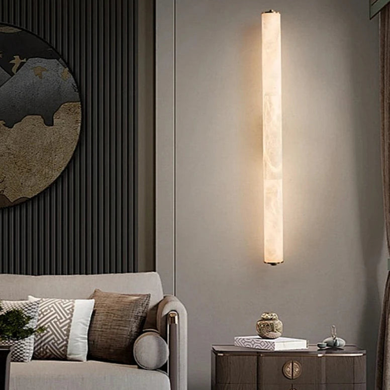 Alvenia minimalistische marmeren led-wandlamp