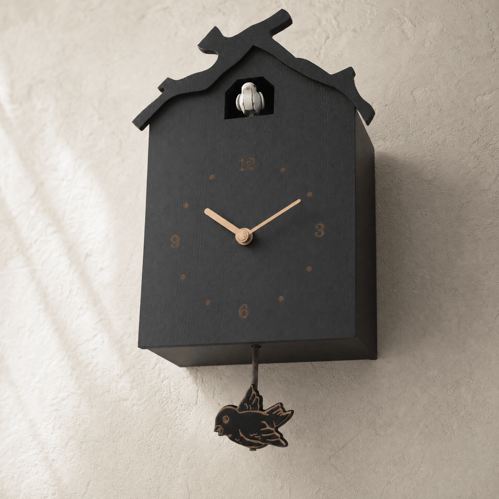 Minimalistische houten slinger-koekoeksklok Dunmere