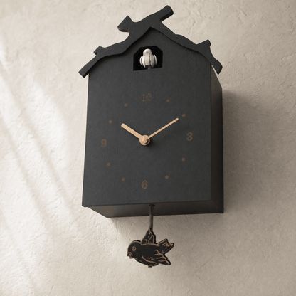 Minimalistische houten slinger-koekoeksklok Dunmere
