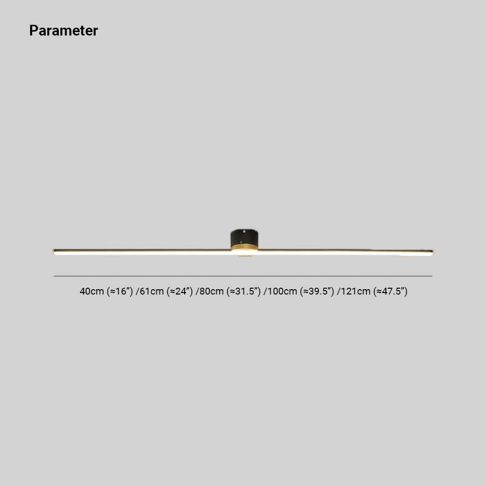 Filara minimalistische lineaire plafondlamp van metaal