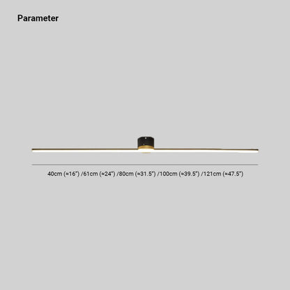 Filara minimalistische lineaire plafondlamp van metaal