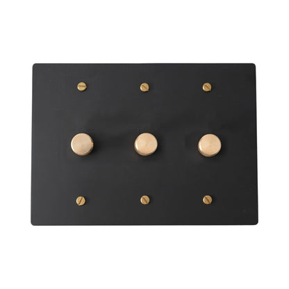 Faylore Vintage messingkleurige 3-voudige draaidimmer