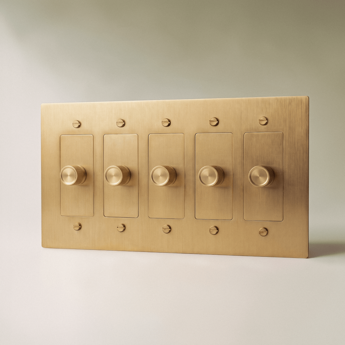 Norvessa vintage-draaiknopdimmer van messing