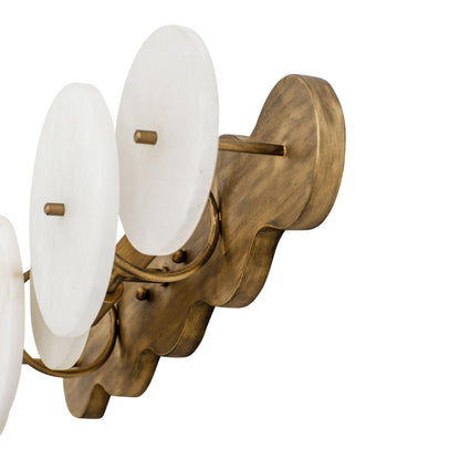 Lunavey moderne albasten schijf-wandlamp