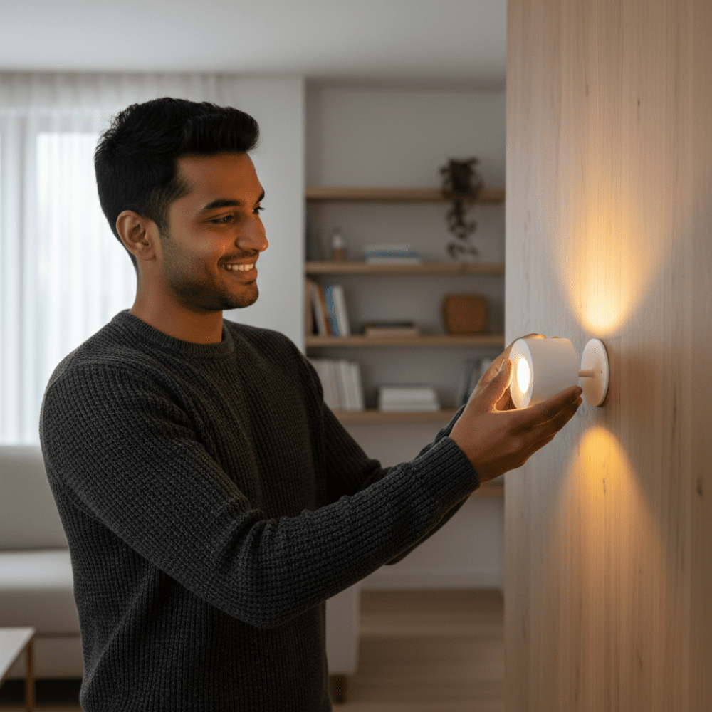 Magnetische draadloze draaibare wandlamp