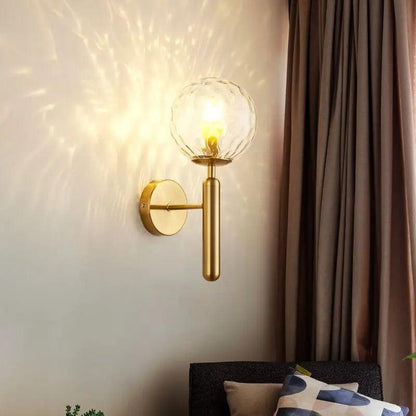 Ophira moderne wandlamp met glazen bol