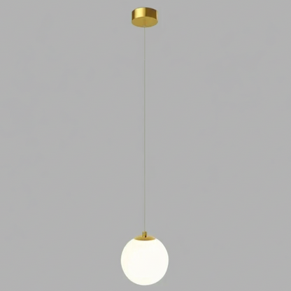 Solvara Nordic hanglamp met opalen glazen bol