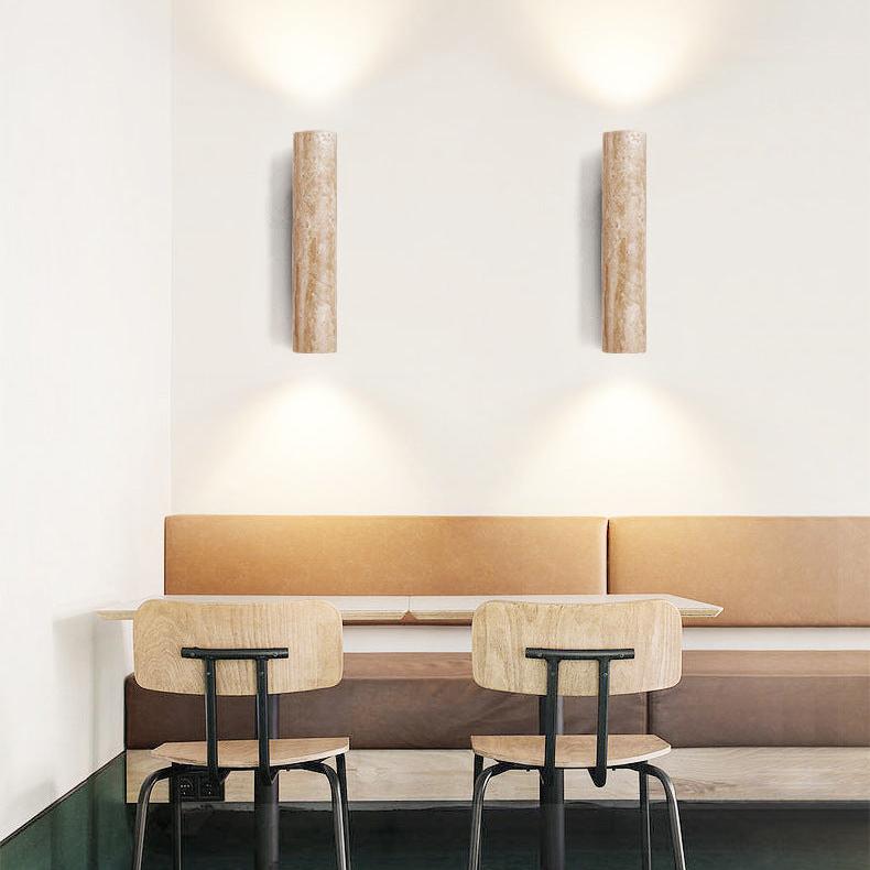 Torvela Japandi-travertijnwandlamp