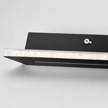 Lineaire acrylwandlamp van ijzer