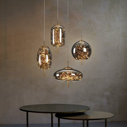 Starlight-glazen hanglamp