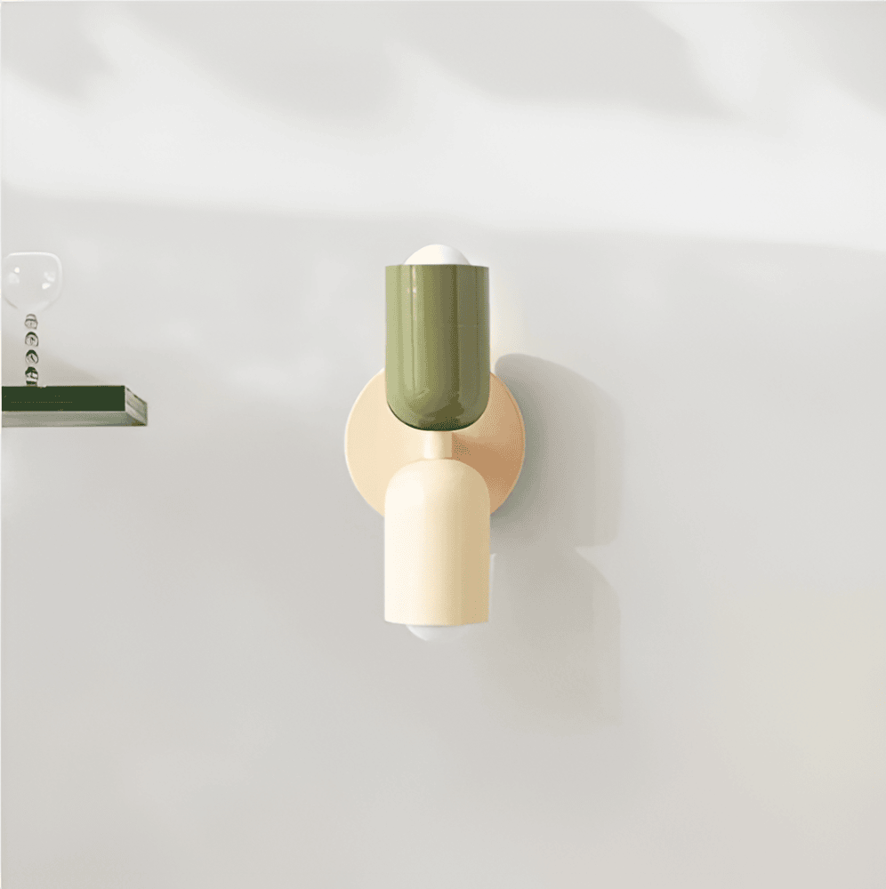 Miravel Bauhaus-wandlamp met ijzeren capsuleontwerp
