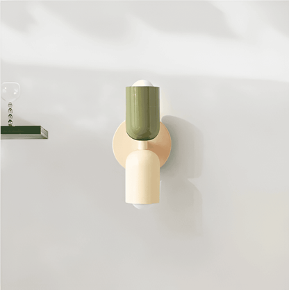 Miravel Bauhaus-wandlamp met ijzeren capsuleontwerp