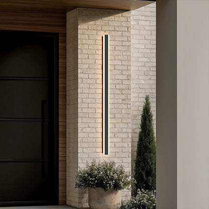 Zephlyn lineaire aluminium buitenwandlamp