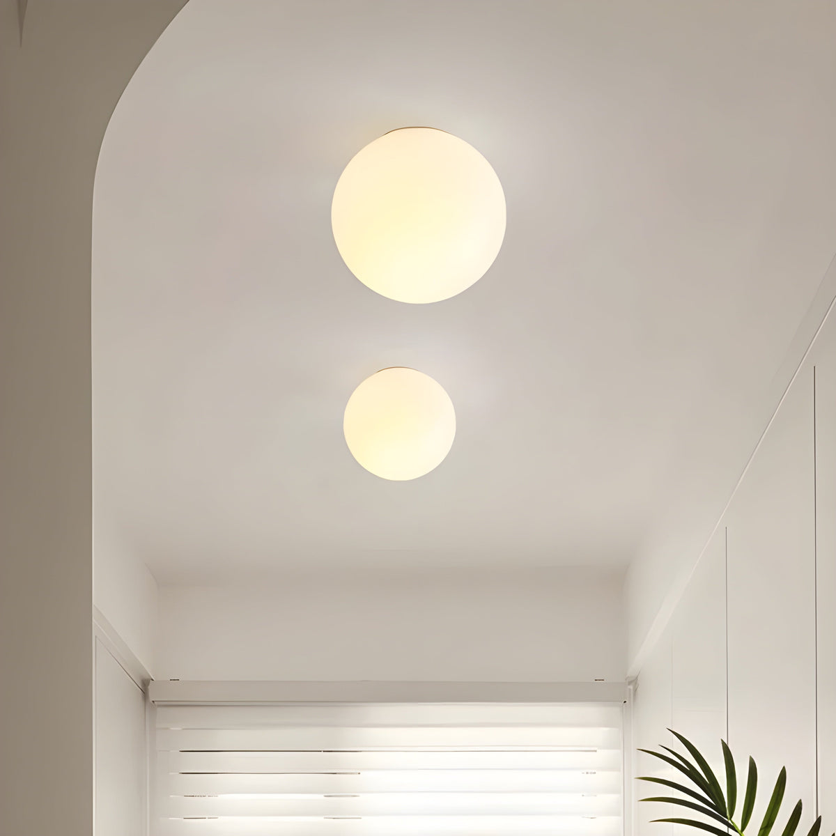 Orbelle minimalistische wandlamp van matglas