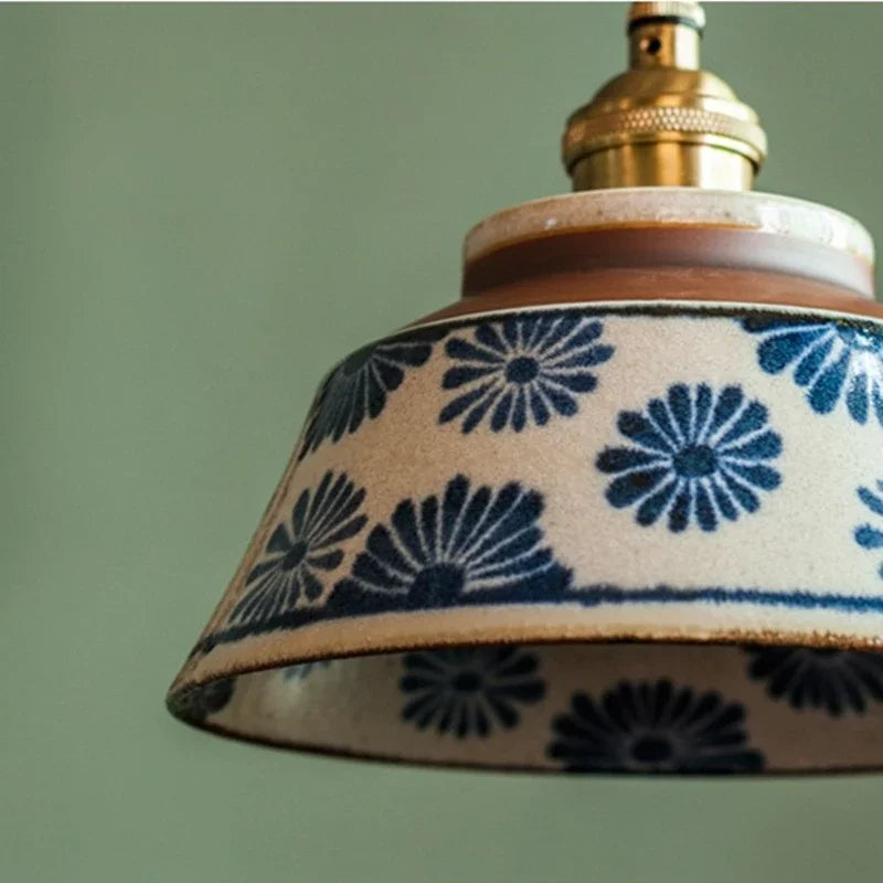 Rustieke keramische hanglamp Tessaly