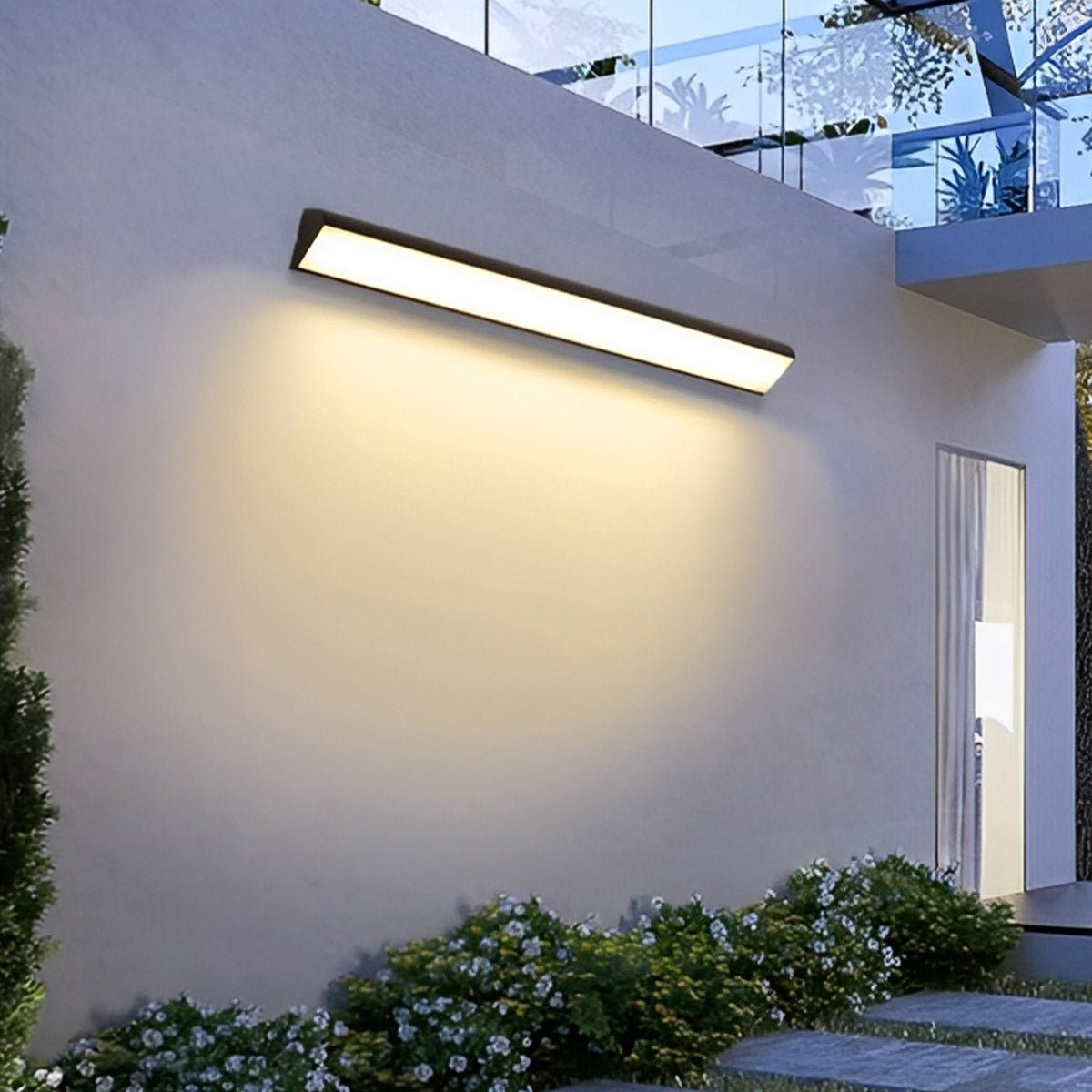 Tanvelle minimalistische lineaire aluminium wandlamp voor buitengebruik