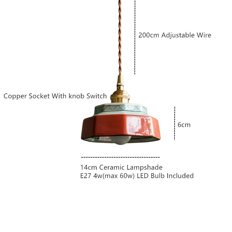 Quendra Scandinavische keramische hanglamp